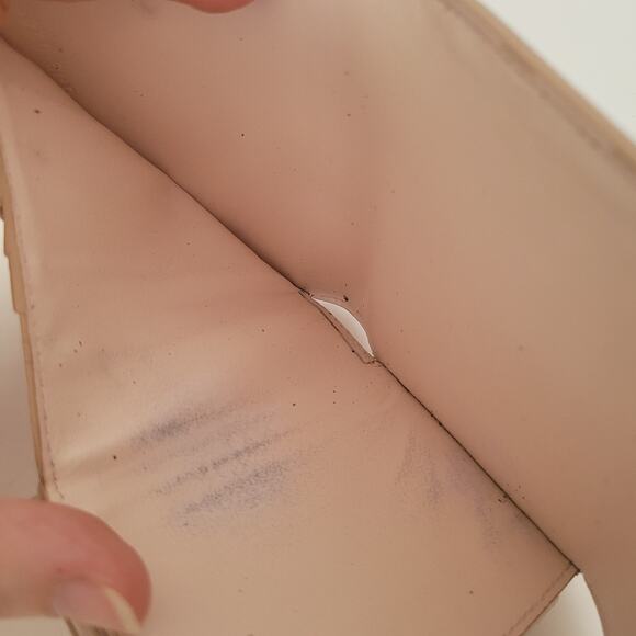 Celine Trifold Compact Wallet Light Pink Leather Small Card Bill Coin Holder - Picture 8 of 14